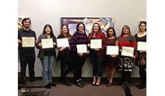 Students celebrating academic achievement at Pensacola State College.