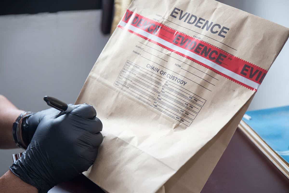 Evidence collection in criminal justice training.