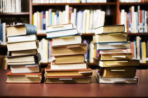 Books on English language, literature, and communication skills for higher education students.