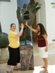 Hand sculpture representing academic achievement and honors at Pensacola State College.
