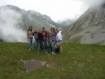 Group of students participating in the Honors Program at Pensacola State College in a mountainous ou.