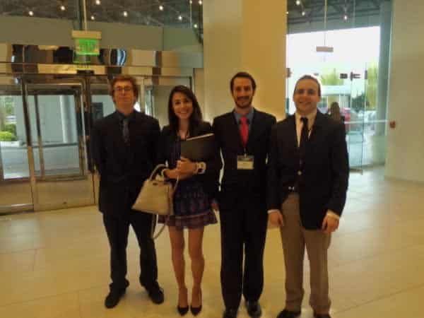 High school students representing Pensacola State College at Florida Model Legislature Conference.