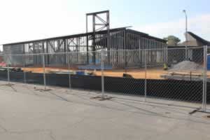 Construction site of the Charles W. Lamar Studio Gallery, a $3 million facility supported by Lamar,.