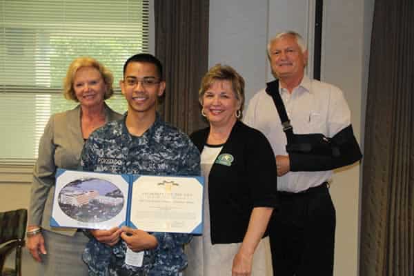 Navy and Marine Corps Achievement Medal awarded to student at Pensacola State College.