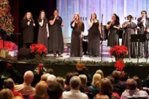 Vocalists perform during the 2016 Holiday Experience event at Pensacola State College.