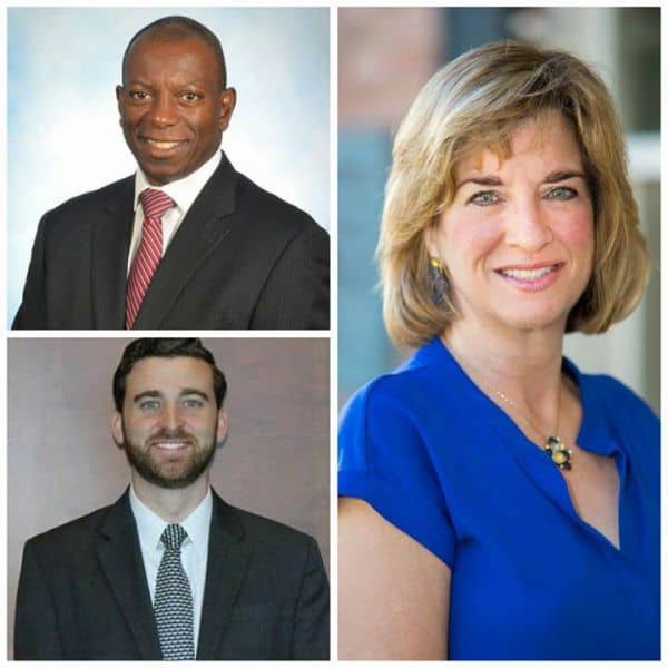 Portraits of three new PSC Foundation Board of Governors members, showcasing diversity and leadershi.