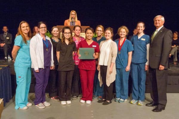 decorative image of 0501-2_VolServGroup_DentalHygienists-2 , PSC Presents 130 Student Excellence Awards 2017-05-01 13:04:20