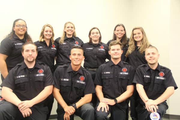 Highly skilled EMT students from Pensacola State College after graduation.