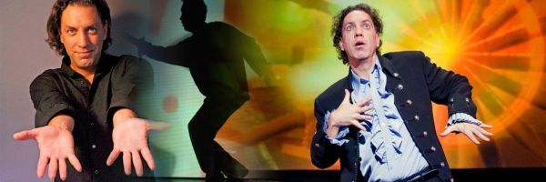 Vibrant image of poet and musician David Gonzalez captivating audiences during a free performance at.