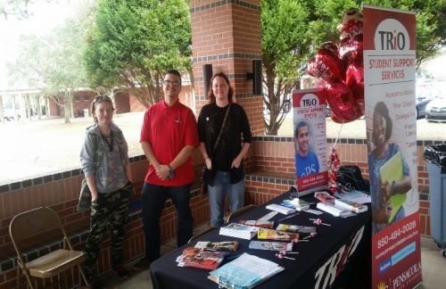 Student support services at Pensacola State College campus.