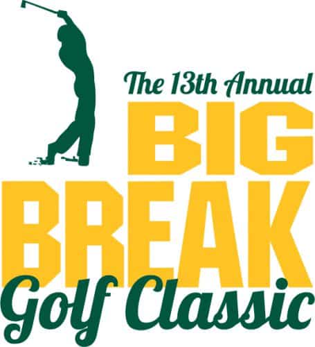 Golf event poster for 13th annual Big Break Golf Classic at Marcus Pointe.