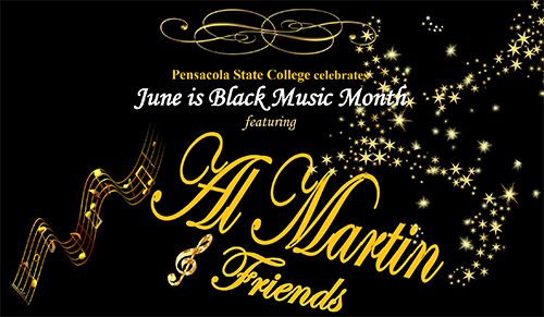 Al Martin and Friends perform at PSC for Black Music Month celebration.