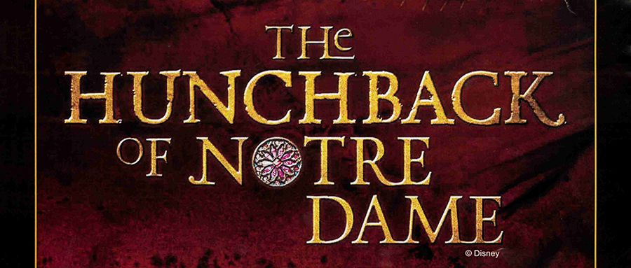 Hunchback of Notre Dame stage production poster for Pensacola State College theater event.