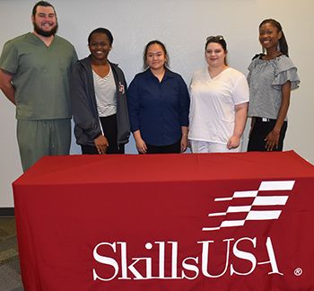 SkillsUSA student team at Pensacola State College for career readiness and leadership development.