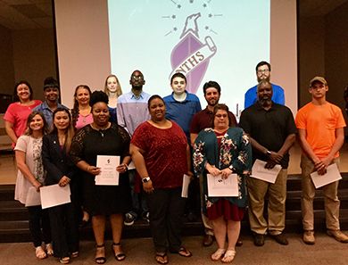 High-achieving students inducted into NTHS at Pensacola State College.