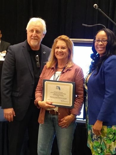 AFC chapter receiving awards at Pensacola State College annual conference.