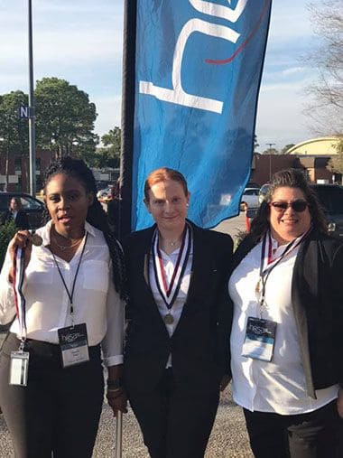 HOSA students from Pensacola State College participate in the state-level health science competition.