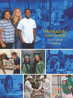 Diverse group of students at Pensacola State College during 2019-2020 academic year.