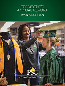 Graduation ceremony at Pensacola State College for 2018 Annual Report.