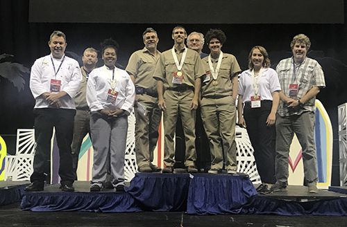 Group of Pensacola State students and instructors at SkillsUSA national competition.