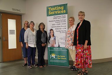Recertified testing services at Pensacola State College Testing Center.