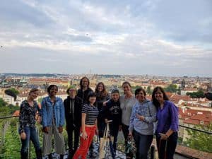 Robinson Honors Program students exploring Central Europe during a study abroad trip.