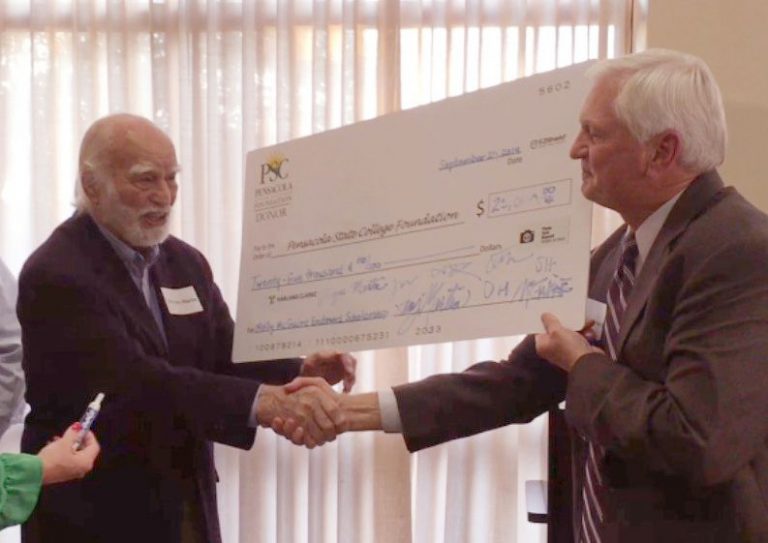 Generous donations support Molly McGuire endowed scholarship at Pensacola State College.