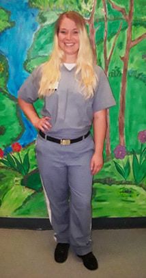 Optimized ALT text: Bekah Campbell in prison-to-college program at PSC, highlighting faith and educa.
