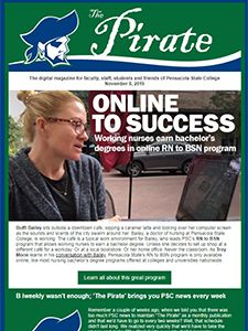 Online success for nursing students at Pensacola State College.