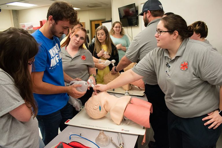 High school students gain hands-on healthcare experience at PSC Health Career Fair.