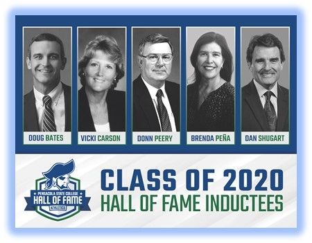 Prominent college athletes and coaches recognized at Pensacola State College.