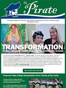 High school graduates celebrating college graduation at Pensacola State College.