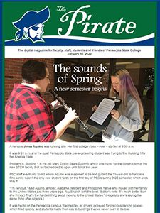 Spring semester music class at Pensacola State College.
