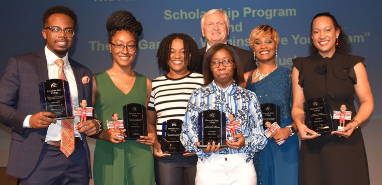 Eight PSC students receive scholarships at Dr. Garrett T. Wiggins &lsquo;Live Your Dream&rsquo; Banquet.