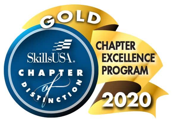 SkillsUSA Florida Gold Medal of Distinction for Chapter Excellence 2020.