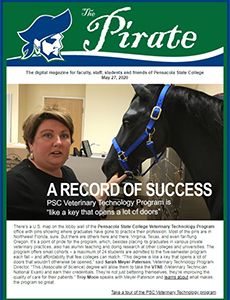 Highly skilled veterinary technician training at Pensacola State College.