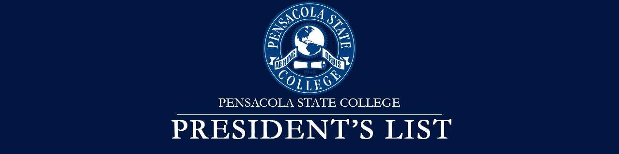 High-achieving students named to the Spring 2020 President's List at Pensacola State College.