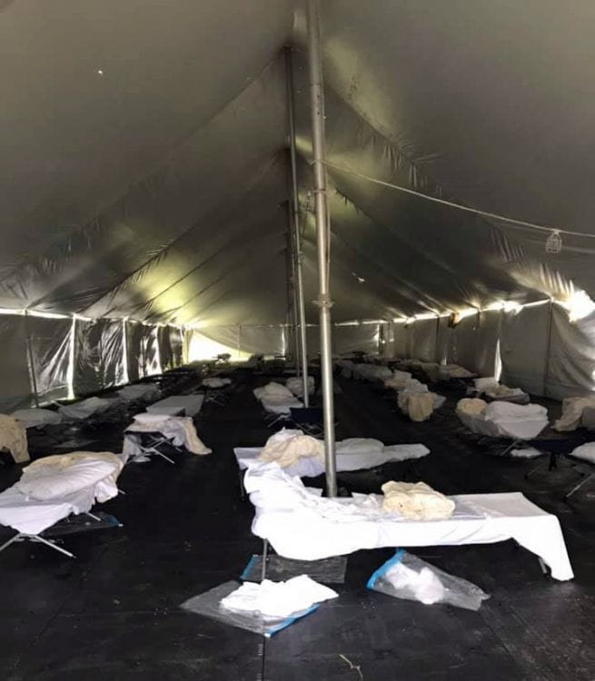 decorative image of insidetent , PSC&rsquo;s Pensacola campus used as emergency staging area after Hurricane Sally 2020-09-28 10:26:49