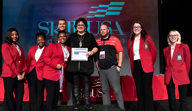SkillsUSA Florida Region 1 Champion of the Year award recognition.