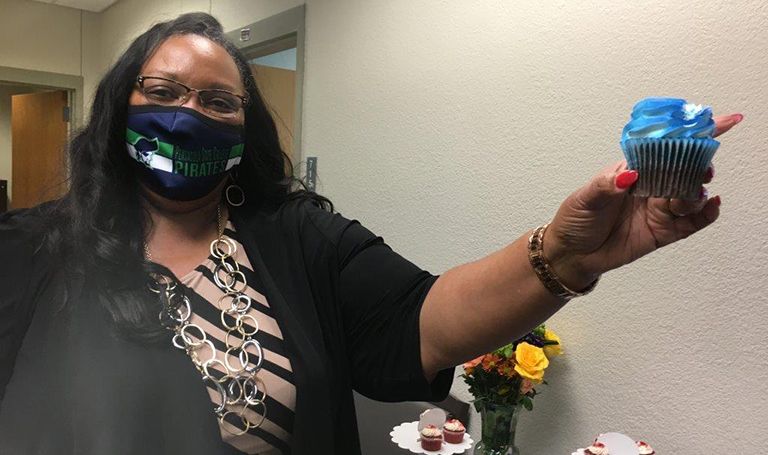 Rhonda Likely, Human Resources professional, celebrating her retirement after 38.5 years at Pensacol.