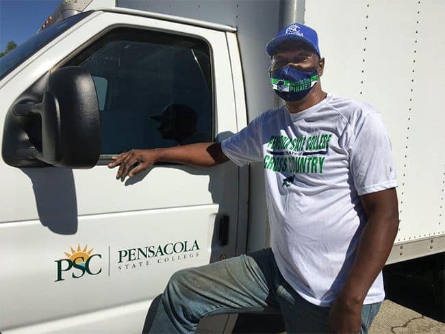 PSC truck driver Richard Whatley supports Pirate cross-country team with dedication.