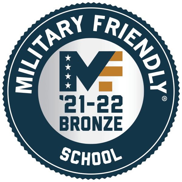 Military Friendly School badge recognizing Pensacola State College as a 2021-2022 Bronze recipient.