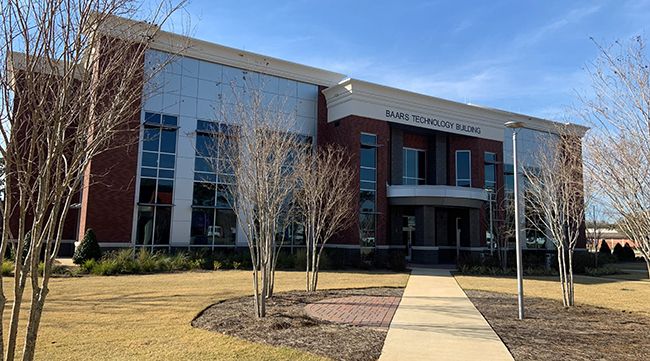State-of-the-art Baars Technology Building at Pensacola State College campus in Florida.