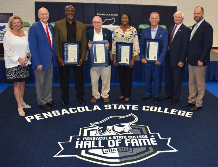 Celebrating student-athletes and coaches at the 2021 Pirate Experience.