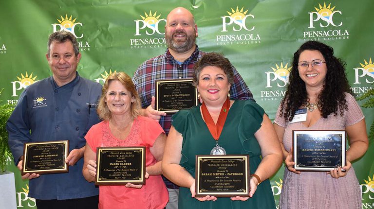 Dedicated educators recognized at Pensacola State College.