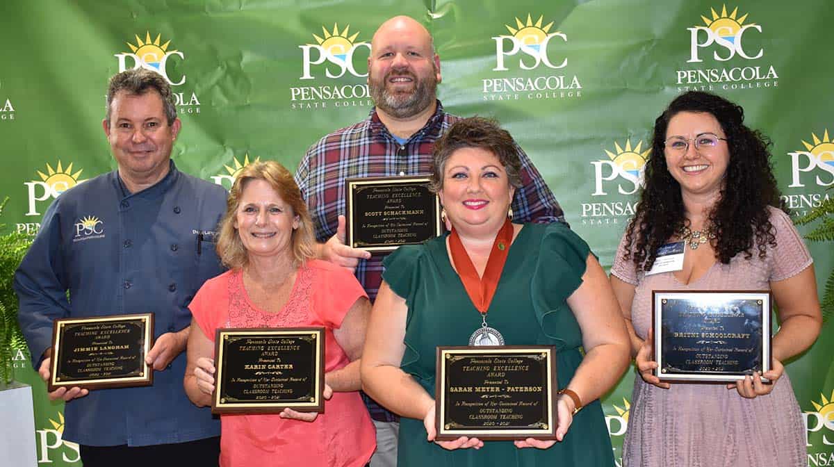 Dedicated educators recognized at Pensacola State College.