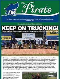 High school students learn trucking skills at Pensacola State College event.