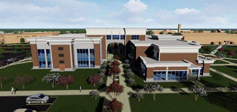 Modern PSC campus with new tech and cybersecurity facilities.