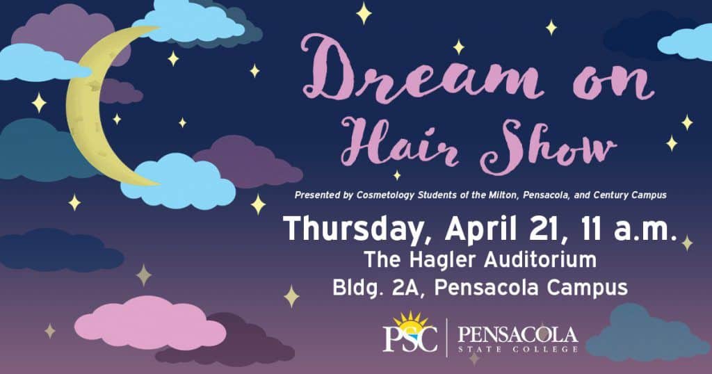 Cosmetology students showcase talent at Pensacola State College Dream On Hair Show on April 21.