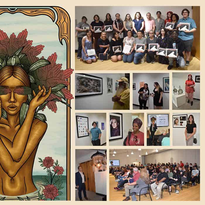 Art students display their best work at the 2022 Art Student Honors Exhibition.